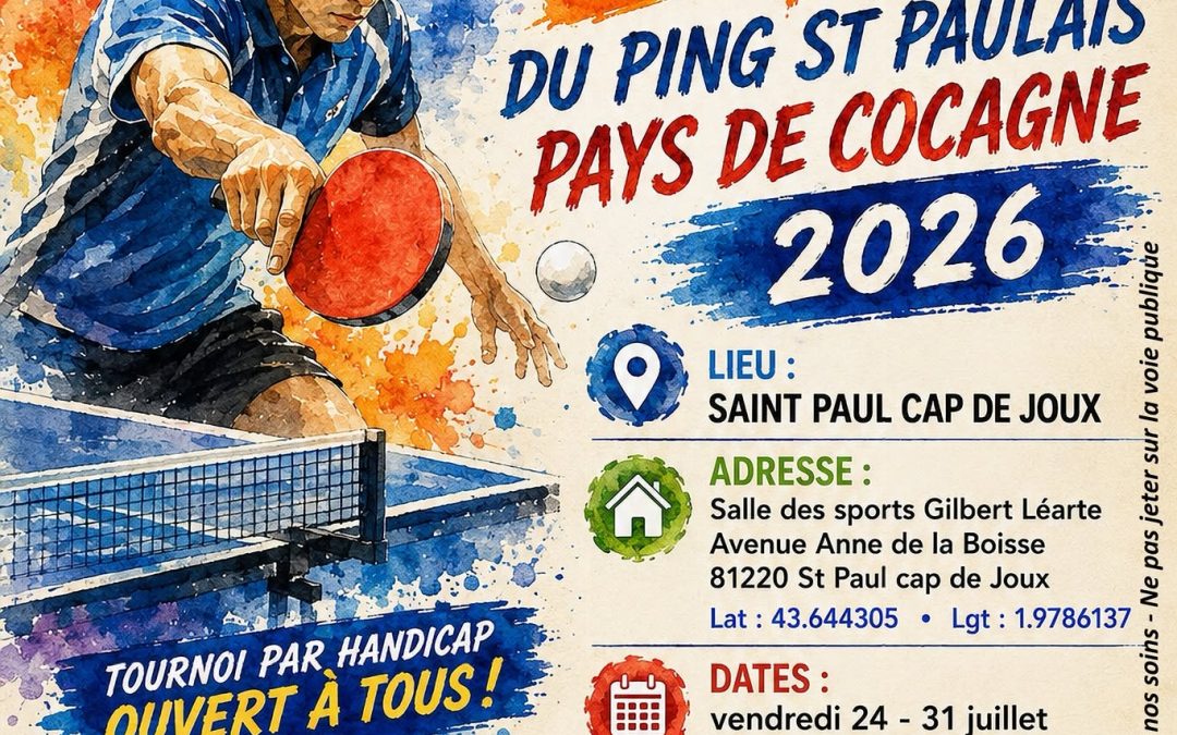 TOURNOIS ÉTÉ 2026