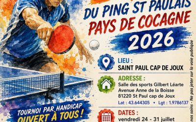 TOURNOIS ÉTÉ 2026