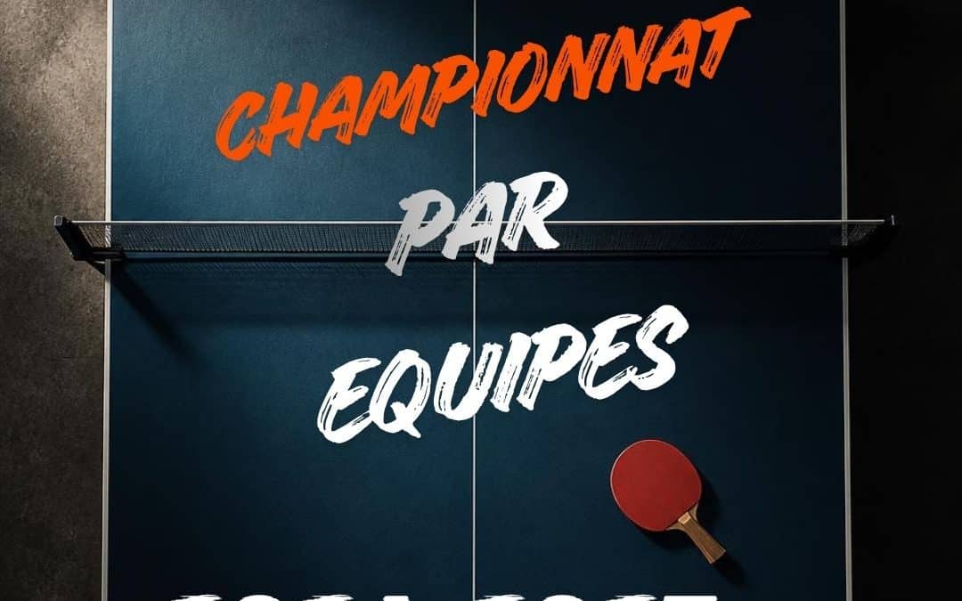 Calendrier 1ere phase du Championnat par équipes 2026 2027